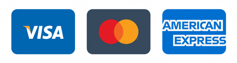 Visa, Mastercard, Amex, Discover